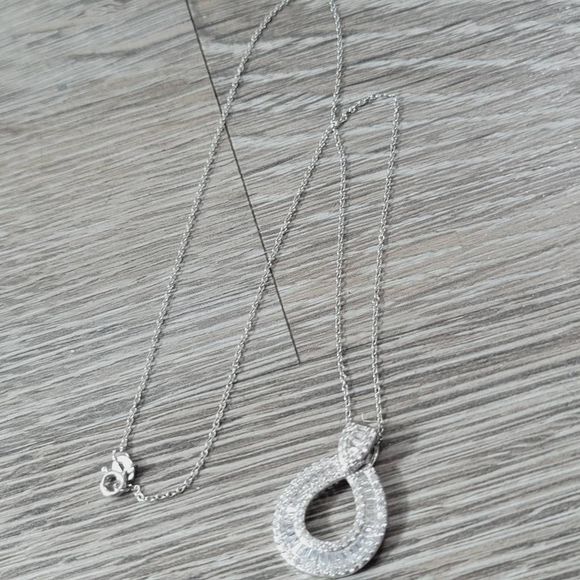 Jewelry - White Cubic Zirconia Rhodium Over Sterling Silver Pendant With Chain 1.61ctw